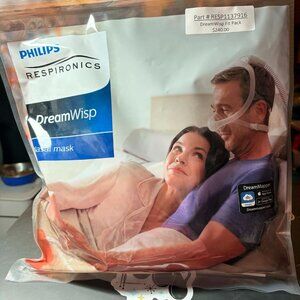 NEW SEALED Philips Respironics DreamWisp CPAP mask kit